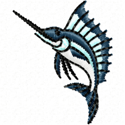 Fishes Embroidery Design 3 Fishes Embroidery Design 3